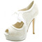 Scarpe da donna eleganti con tacco alto e plateau impermeabili con cinturino in raso, scarpe da banchetto, scarpe da sposa - Pagina 2