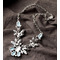 Lega di nozze intarsiato gemma fiori di cristallo collana & ciondolo - Pagina 4