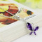 Collana d'argento insetto in diamante intarsiato viola di moda - Pagina 1