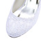 Scarpe da sposa con tacco spesso in pizzo bianco scarpe da sposa con tacco alto e punta tonda scarpe da damigella d'onore - Pagina 4