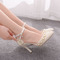 Sandali tacco alto sandali di strass con perline scarpe da sposa bianche - Pagina 6