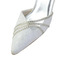 Scarpe da sposa in pizzo bianco scarpe da sposa con strass scarpe da damigella d'onore con strass a spillo da donna - Pagina 3