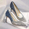 Scarpe da sposa da donna con paillettes di cristallo scarpe da sposa tacchi alti da sposa - Pagina 1