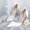Scarpe da sposa bianche scarpe da sposa in raso tacchi alti modelli autunnali e invernali - Pagina 1