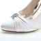 Scarpe da sposa a punta da donna scarpe in raso con strass tacco alto moda - Pagina 11