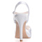 Sandali da donna personalizzati con cinturino sottile incrociato di fascia alta scarpe da sposa in raso scarpe da banchetto - Pagina 4