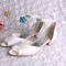 Scarpe da sposa con nastro di strass scarpe da donna per banchetti a bocca di pesce scarpe da damigella d'onore rosse - Pagina 1