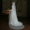 Velo di perle spray argento scintillante da sposa velo da chiesa con trascinamento copricapo da sposa - Pagina 2