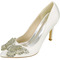 Scarpe da sposa in raso con strass scarpe da sposa bianche scarpe da sposa con fiocco - Pagina 2