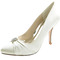 Scarpe da sposa a punta da donna scarpe in raso con strass tacco alto moda - Pagina 1