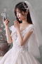 Vestito da sposa Senza schienale Vita naturale Lungo A-line Perline - Pagina 4