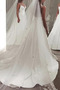 Vestito da sposa Satin Drappeggiato A-line Spazzola Treno Sala - Pagina 2
