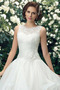 Vestito da sposa A-line Chiusura lampo Bateau Medio Pomposo All Aperto - Pagina 5