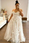 Vestito da nozze A-line Fuori dalla spalla Applicato Senza maniche - Pagina 1
