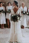 Vestito da sposa Senza schienale Vita naturale Scollo a v Tulle - Pagina 1