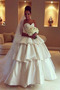 Vestito da nozze Vita naturale Taffettà Elegante A-line A livelli - Pagina 1
