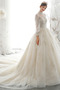Vestito da sposa Perline Raso Vita naturale Inverno Maglietta - Pagina 1
