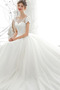 Vestito da nozze Tulle lussi Autunno A-line Vita naturale Perline - Pagina 5