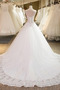 Vestito da sposa A Linea Bateau Formale Coda a Strascico Cattedrale - Pagina 2