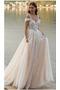 Abito da sposa Tulle Primavera Vita naturale Fuori dalla spalla - Pagina 1