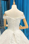 Vestito da sposa Vita naturale Autunno Applicato Allacciare Fuori dalla spalla - Pagina 9