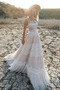 Vestito da sposa Vita naturale Pizzo Medio A-line Estate Senza maniche - Pagina 1