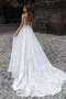 Vestito da sposa Senza schienale Pizzo Scollo a v Lungo lussi - Pagina 2