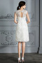 Vestito da sposa A-line Lunghezza al ginocchio Buco della serratura - Pagina 2