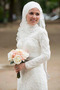 Vestito da sposa Inverno Coda A Strascico Cappella Applicato Con il velo - Pagina 4