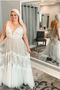 Vestito da sposa Tulle Senza maniche Pavimento Elegante Sala Drappeggiato - Pagina 1
