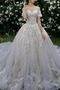 Vestito da sposa All Aperto Vita naturale Maniche corte Strascico Reale - Pagina 3