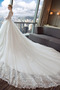 Vestito da sposa Inverno Pizzo Maniche illusione Profondo scollo a v - Pagina 3