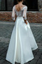 Vestito da nozze Maniche lunghe Asimmetrico Merletto Vita naturale - Pagina 2