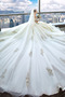 Vestito da sposa Inverno Maniche cotta Strascico Reale A-line - Pagina 3