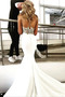 Vestito da sposa Senza schienale Applicato Coda a Strascico Cappella - Pagina 2