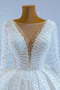 Vestito da sposa Autunno A-line Drappeggiato Vintage Coda a Strascico corto - Pagina 6