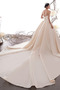 Vestito da sposa Vita naturale Senza maniche A Linea Satin Allacciare - Pagina 2