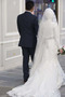 Vestito da sposa Inverno Coda A Strascico Cappella Applicato Con il velo - Pagina 2