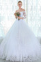 Vestito da nozze Pizzo Vita naturale Tulle Spalla di rugiada A-line - Pagina 4