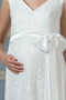 Vestito da sposa Lunghezza piano Con fiocchi Vita alta Chiusura lampo - Pagina 5