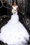 Vestito da nozze Maniche cotta Maniche corte Treno reale Fuori dalla spalla - Pagina 1