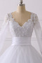 Vestito da nozze A-line Chiusura lampo Profondo scollo a v Pizzo - Pagina 5