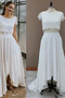Abito da sposa Asimmetrico Vita naturale Alto coperto Maniche corte - Pagina 5