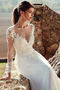 Vestito da sposa Vendita Spiaggia Maniche lunghe Scollo a v Pizzo - Pagina 3