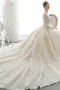 Vestito da sposa Perline Raso Vita naturale Inverno Maglietta - Pagina 3