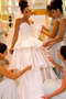 Vestito da nozze Vita naturale Taffettà Elegante A-line A livelli - Pagina 2