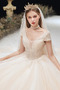 Vestito da sposa Inverno A-line Vita naturale Profondo scollo a v - Pagina 5