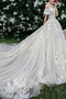 Vestito da sposa All Aperto Vita naturale Maniche corte Strascico Reale - Pagina 4