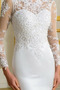 Vestito da nozze Guaina Bateau Perline Senza schienale Sovrapposizione di pizzo - Pagina 4