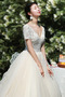 Vestito da sposa Spazzare treno lussi Maglietta A-line Ciondolo accentato gioiello - Pagina 4